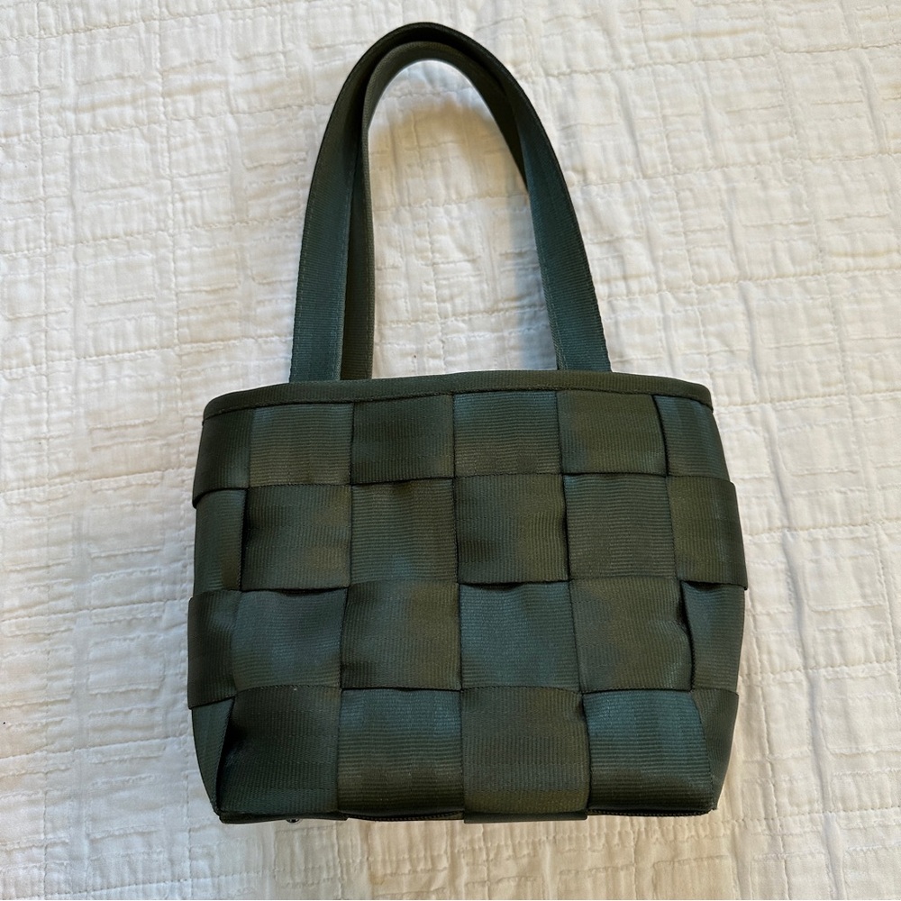 Vintage Harvey’s The Original Seatbelt Tote Bag Dark Green